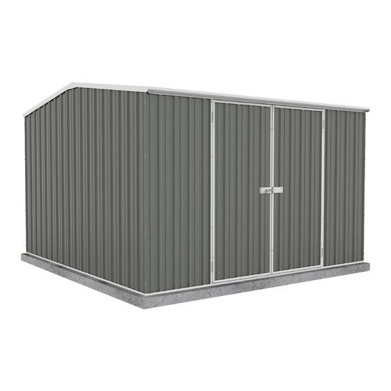 ABSCO SHEDS PREMIER 30302GK Assembly Instructions Manual