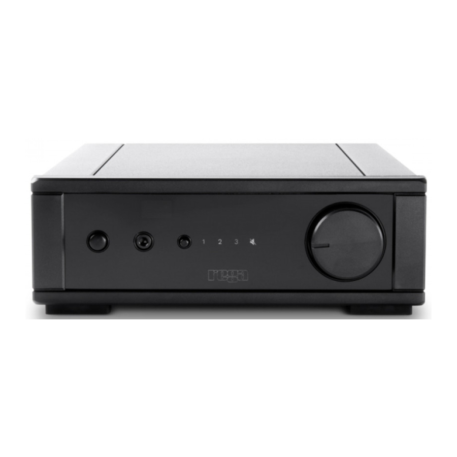 REGA IO - Amplifier Manual
