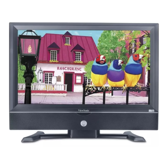 ViewSonic N3250W - NextVision - 32" LCD TV User Manual