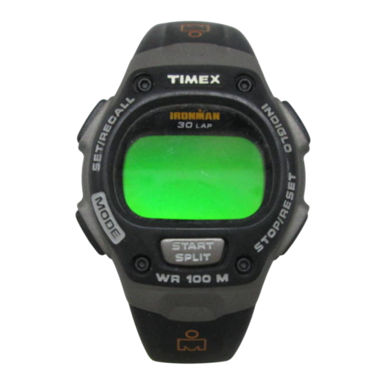 Timex W-89 User Manual