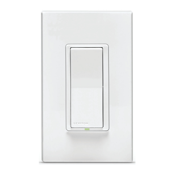 Leviton Decora Smart DG15S Getting Started Manual