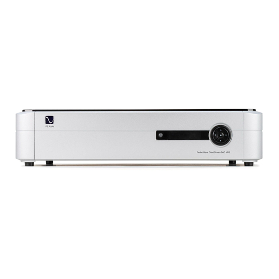 PS Audio PerfectWave DirectStream DAC MK2 Owner's Reference Manual