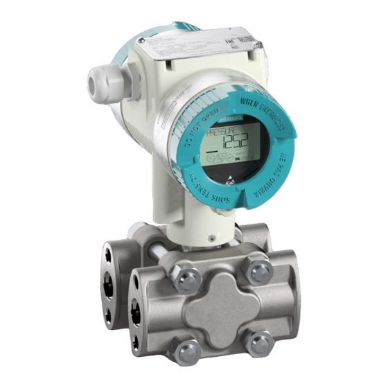 Siemens SITRANS P320 Compact Operating Instructions