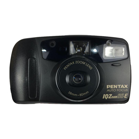 Pentax IQZoom 80-E Operating Manual