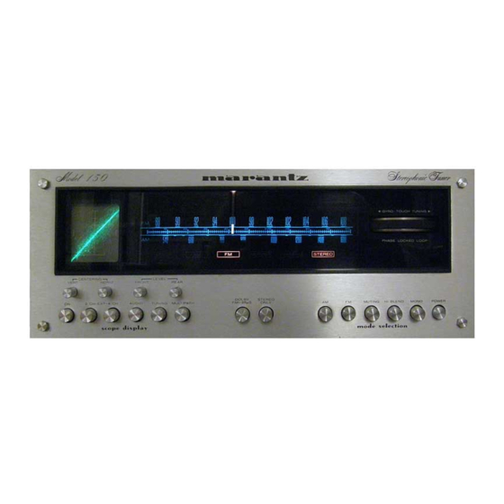 Marantz 150 Service Manual