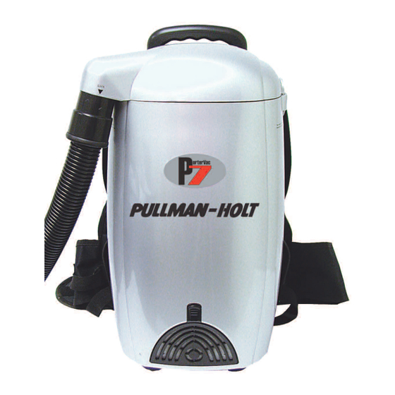 Pullman Holt P7 Porter Vac Backpack Vacuum/Blower Operation & Care Instructions