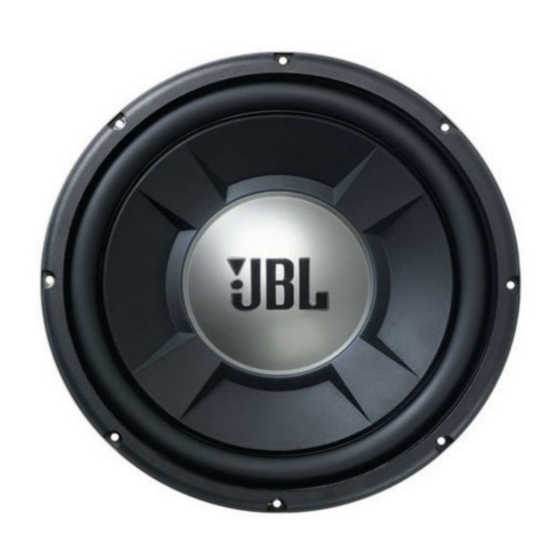 JBL GTO 1002D Technical Data