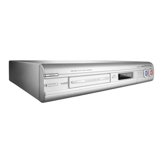 Philips DVDR7300H Specifications