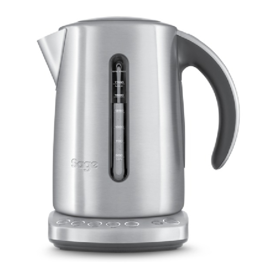 Sage Smart Kettle SKE825 Quick Manual