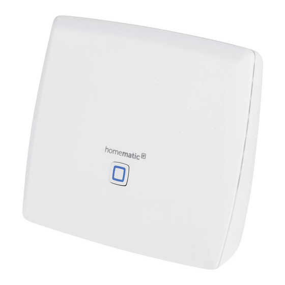 Homematic IP HmIP-CCU3 Mounting Instruction And Operating Manual