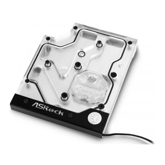 ekwb EK-FB ASRock X470 Gaming K4 RGB Installation Manual