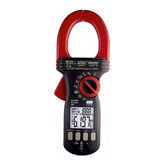 User Manuals: Kusam-meco KM 2778 DC TRMS Multimeter
