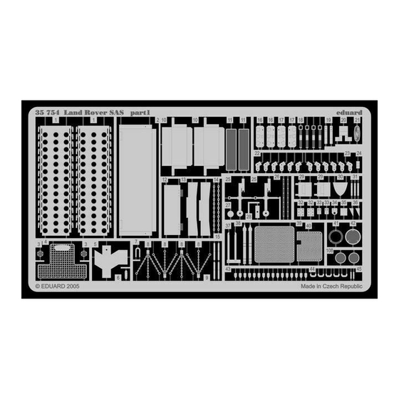 Eduard Land Rover SAS Quick Start Manual