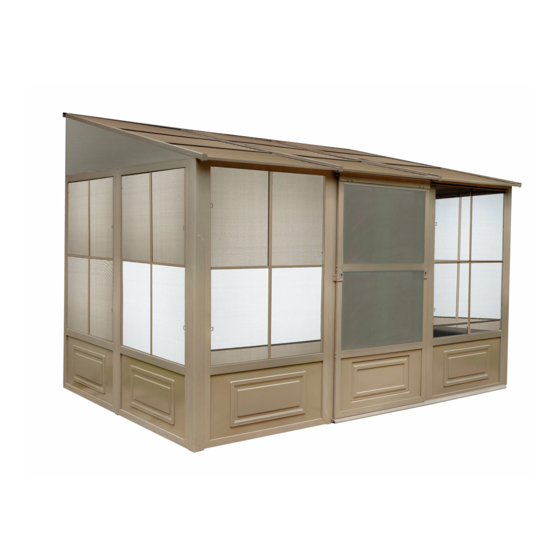 Gazebo penguin W1207MR-12 Roof Solarium Manuals