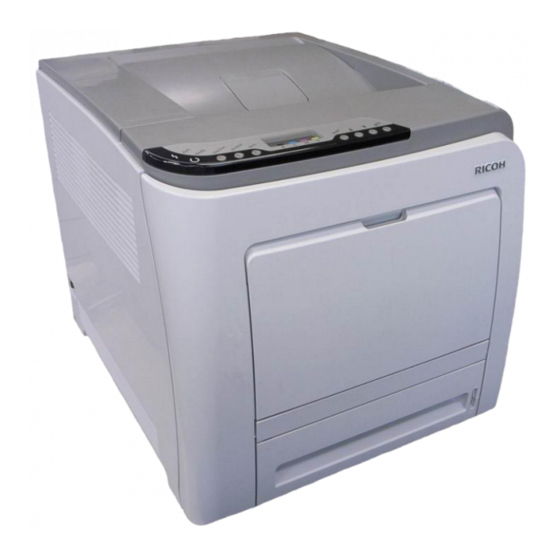 Ricoh C311N Service Training