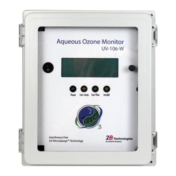 2B Technologies UV-106W Quick Start Manual