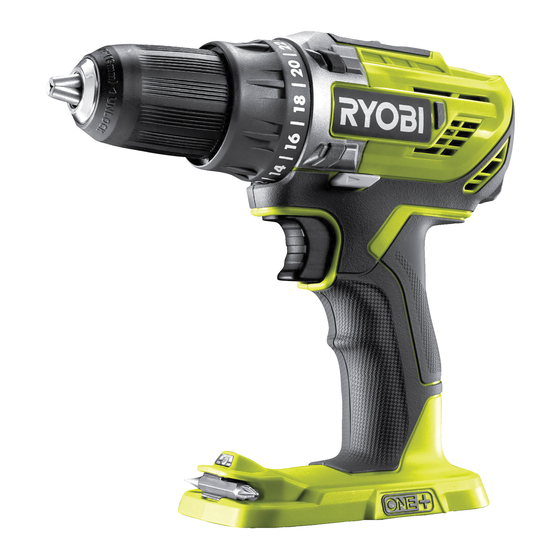 Ryobi R18DD3-0 Original Instructions Manual