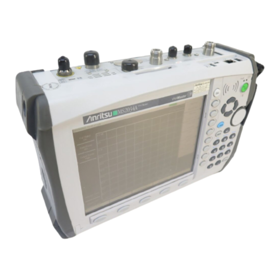 Anritsu VNA Master MS203 A Series Maintenance Manual