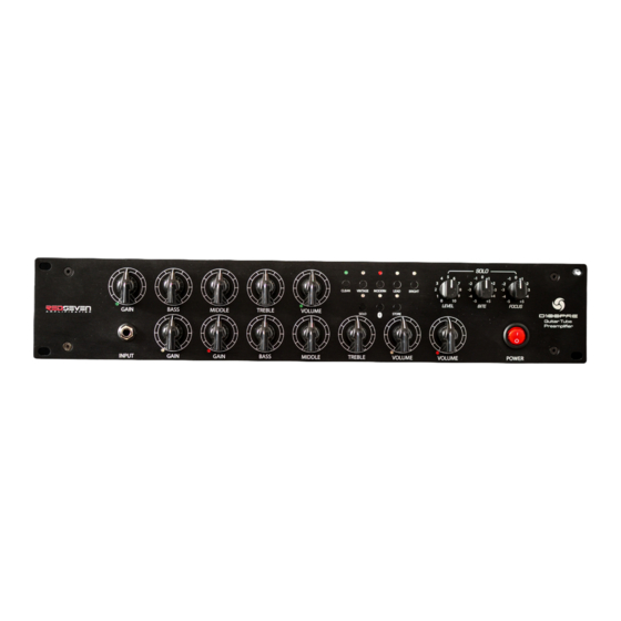 RedSeven Amplification D100PRE Manual