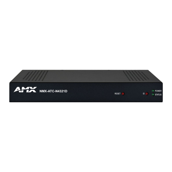 User Manuals: Harman AMX NMX-ATC-N4321D Transceiver
