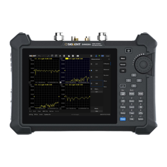 SIGLENT SHN900A Series Manuals