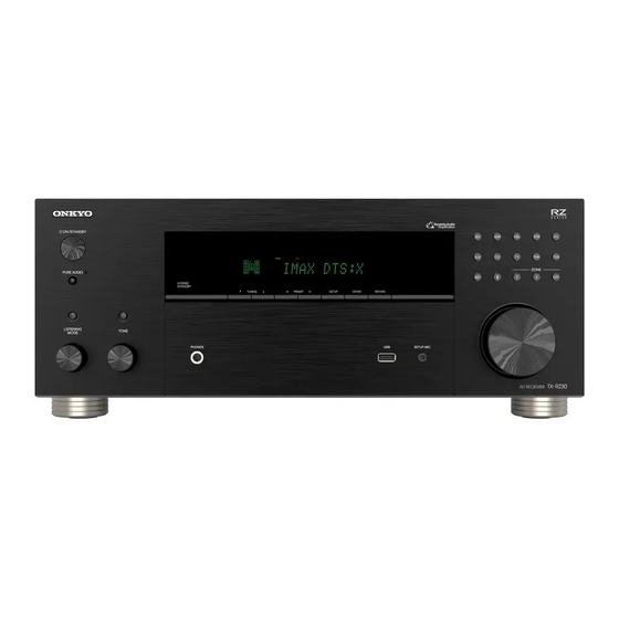 Onkyo TX-RZ30 Instruction Manual
