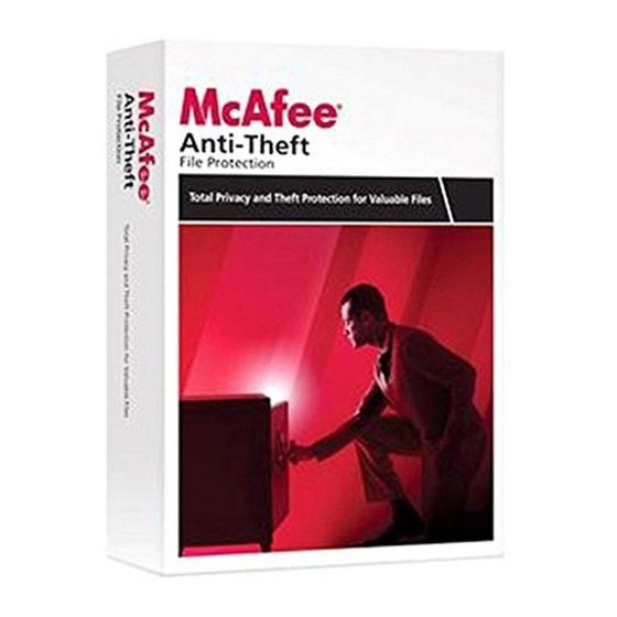 MCAFEE ANTI-THEFT FILE PROTECTION Manuals
