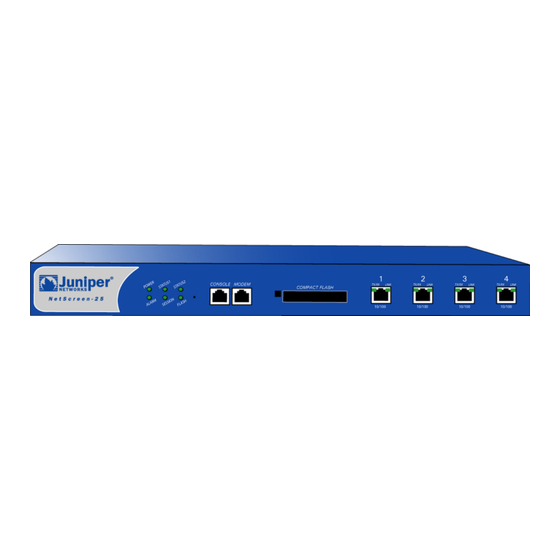 Juniper NetScreen-25 User Manual