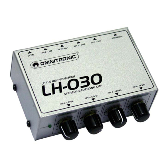 Omnitronic LH-030 User Manual