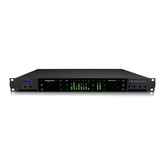 Avid Technology Pro Tools Carbon Read Me