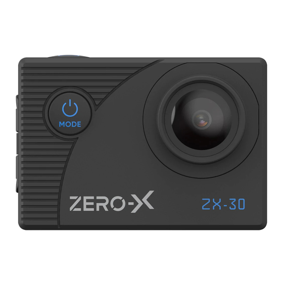 ZERO-X ZX-30 Action Camera Manuals