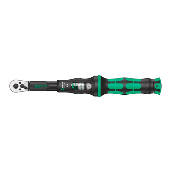Wera Click-Torque A 5 User Manual