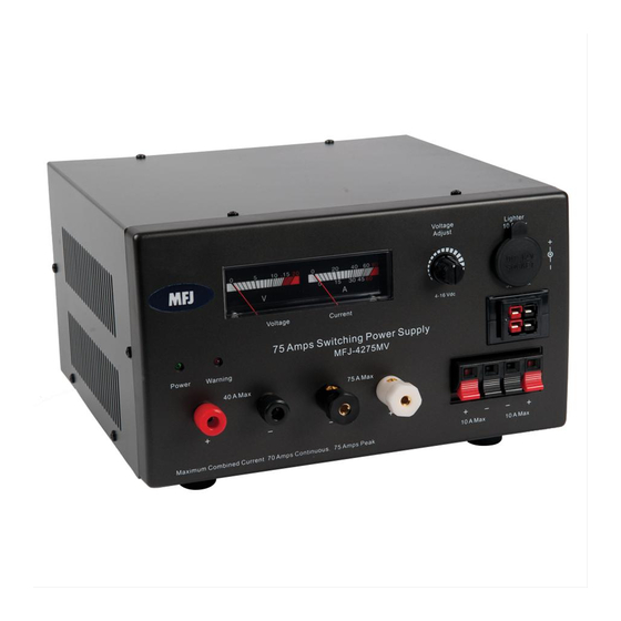 MFJ -4275MV Instruction Manual
