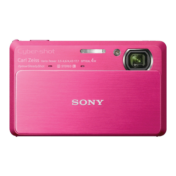 Sony Cyber-shot DSC-TX9 Instruction Manual