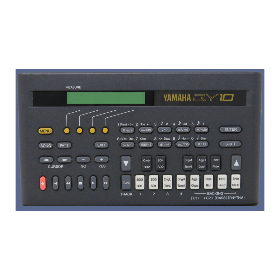 Yamaha QY10 Manuals