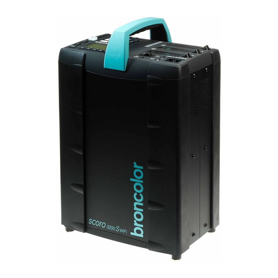 Broncolor Scoro A2 Operating Instructions Manual