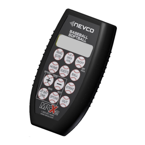 Nevco MPCX2 Setup Procedure