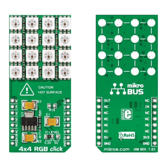 mikroElektronika 4x4 RGB click Quick Start Manual