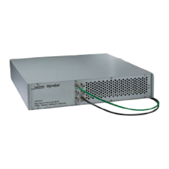 LeCroy LSA1000 Signalyst Operator's Manual