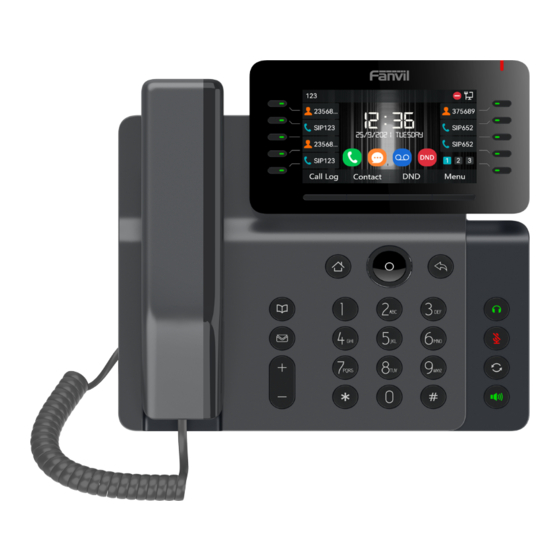 Fanvil V Series High-end IP Phone Manuals