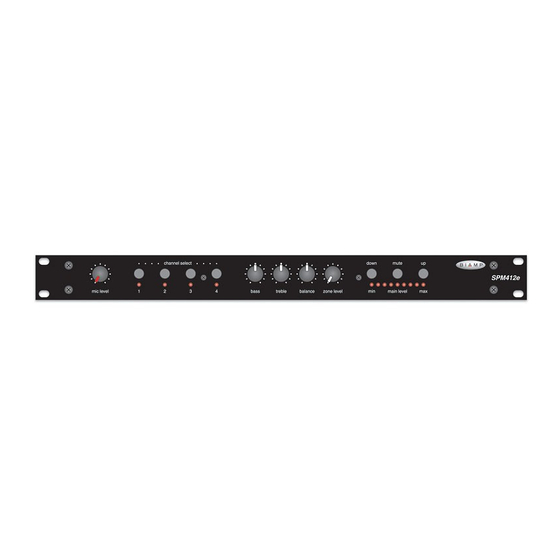 Biamp SPM412e Instructions