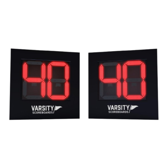 VARSITY Scoreboards 7400SA Installation Manual