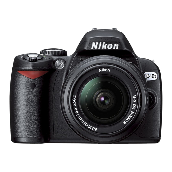 Nikon D40x - Digital Camera SLR Manual Del Usuario