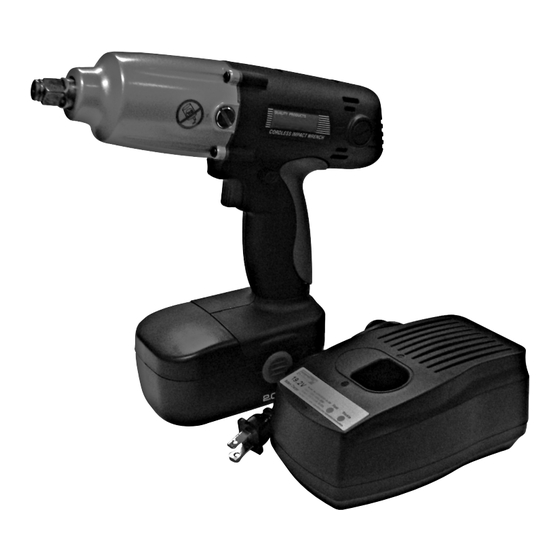 EarthQuake 19.2V CORDLESS IMPACT WRENCH 97925 Set Up And Operating Instructions Manual