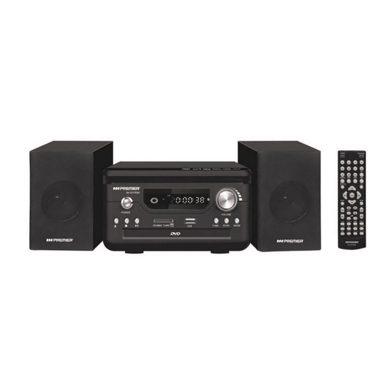 Premier SX-3377DSD Instruction Manual