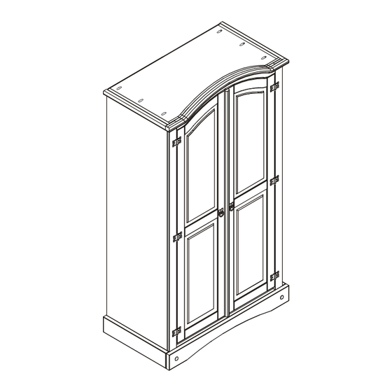 Mercers Furniture Corona 2 Door Wardrobe Assembly Instructions Manual