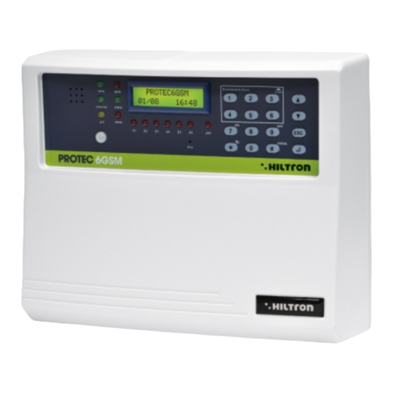 Hiltron security PROTEC6GSM Manuals