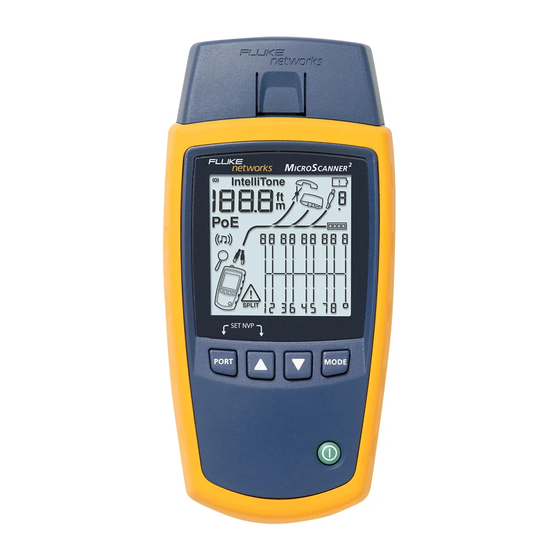 Fluke MicroScanner Series Getting Started Manual