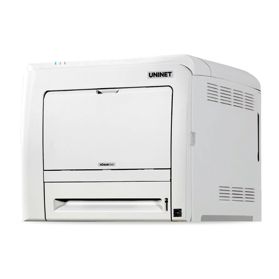 Uninet iColor 540 White Toner Printer Manuals