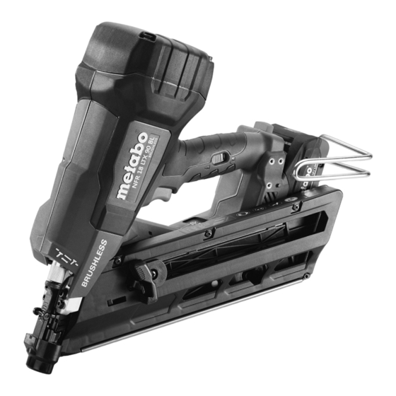 Metabo NFR 18 LTX 90 BL Original Instructions Manual